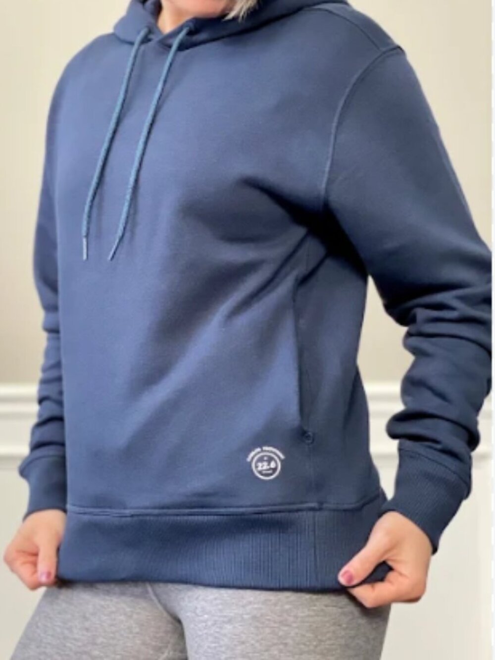 Allbirds R&R Hoodie True Navy Pima Cotton Hemp Tencel Pullover Womens XS